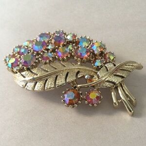 Coro Vintage Iridescent Brooch